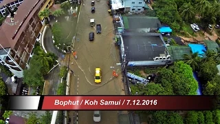 Flooding on Koh Samui-3 / Bophut  / overflown with my drone