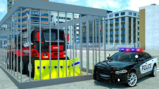 Sergeant Lucas's police car will arrest the Evil Big Kamaz | Wheel City Heroes (WCH)