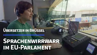 Sprachenwirrwarr im EU-Parlament: Dolmetscher sorgen für Verständigung | AFP