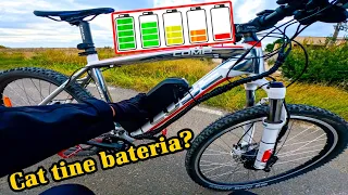 Test autonomie bicicleta electrica ieftina? Test autonomie e-bike - Esoulbike 648[Wh]