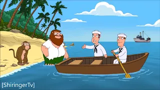 Family Guy - alone on island with a monkey