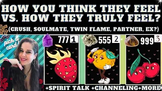 HOW YOU THINK THEY FEEL VS. HOW THEY TRULY FEEL ABOUT YOU. TAROT PICK A CARD READING (+Spirit Talk)