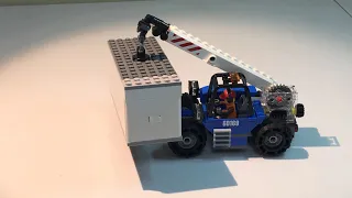 My custom LEGO shipping container and cargo