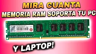 COMO saber cuanta MEMORIA RAM soporta mi laptop y mi PC sin necesidad de destaparlo| 2023-2024-2025