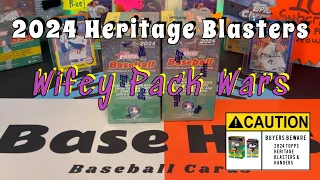 Wifey Pack Wars With 2024 Topps Heritage Blasters! Caution: Blasters And Hangers Are Bad.