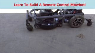 How To Make A Remote Control Lawn Mower, Downloadable Video and Plans