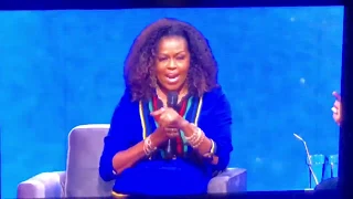 Michelle discusses her famous quote, "when they go low, we go high" at Oprah's 2020 Vision Tour