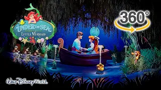 VR 360 Under the Sea Journey of the Little Mermaid Low Light 4K POV Walt Disney World 2023 07 01