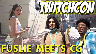 Fuslie Meets Taco & Coolio (Big D) with Burn & Travpiper (Gunner) - TwitchCon IRL