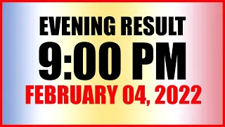 Lotto Result Today 9pm February 4 2022