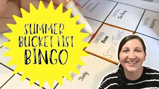 Family Summer Bucket List Ideas // Summer Bucket List Bingo // Summer Family Fun Ideas