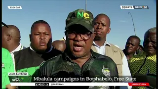 2024 Elections I Fikile Mbalula campaigns in his hometown of Botshabelo in the Free State