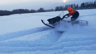 Снегоход рысь 440 по пухляку