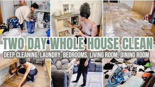 TWO DAY WHOLE HOUSE CLEAN WITH ME | 2022 EXTREME CLEANING MOTIVATION | CLEAN WITH ME | LAUNDRY