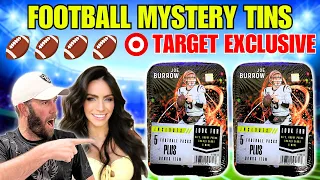 KELSEY PULLS A CASE HIT? NEW TARGET FOOTBALL MYSTERY TINS (AUTOS INCLUDED)