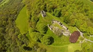 FPV Quadcopter Okehampton Castle, Devon UK