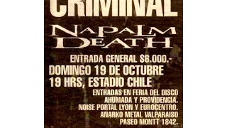 Napalm Death live santiago Chile 1997 full show