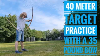 Tradbow shooting at 40 meters