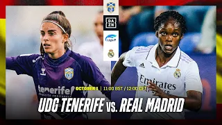 UDG TENERIFE VS. REAL MADRID | LIGA F 2023-24 MATCHDAY 3 LIVESTREAM