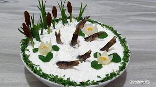 Festive SALAD "FISH IN THE POND" Very Delicious SALAD on the New Year's Table Salads Recipes.