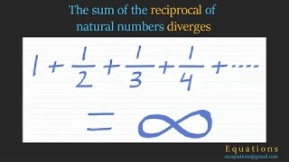 Two simple proof that the sum of the reciprocal of natural numbers in infinity