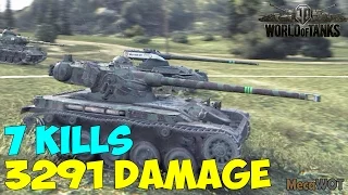 World of Tanks | AMX 13 90 | 7 KILLS | 3291 Damage - Replay Gameplay 1080p 60 fps