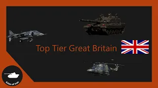 Top Tier Great Britain | Black Night, Harrier GR.1, G-LYNX (War Thunder)