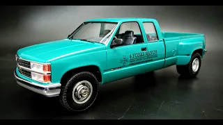 NEW 1996 Chevy Silverado 3500 Dually 1/25 Scale Model Kit Build How To Assemble Paint Decal  OBS GMT