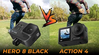 4 Years of Technology?  DJI Action 4 vs GoPro Hero 8 Black [Stabilization, Low Light, Field of View]