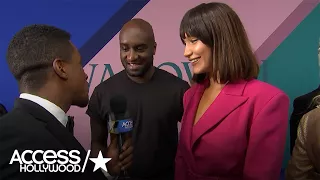 Bella Hadid & Virgil Abloh Talk Her CFDA Red Carpet Look | Access Hollywood