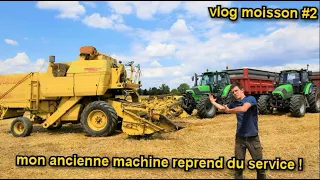 premier jour de moisson animé avec nos 2 machines😍