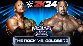 Goldberg in WWE 2K24 - The Rock vs. Goldberg Gameplay