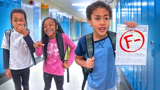 MEAN SIBLINGS BULLY Brother For BAD GRADE, What Happens Next Is Shocking