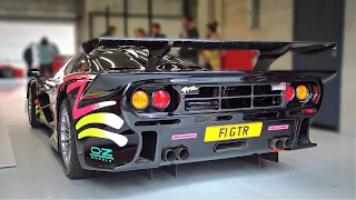 McLaren F1 GTR feat. BMW's S70/2 6.0 liter V12 Eargasmic SOUNDS | Start Up, Warm Up, Accelerations