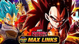 RELEASED ON GLOBAL! LEVEL 10 LINKS 100% RAINBOW STAR EZA LR STR SSJ4 VEGETA! (DBZ: Dokkan Battle)