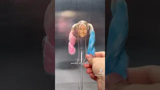 Transforming Barbie into HARLEY QUINN doll