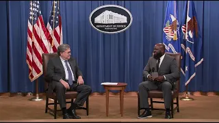 Ja'Ron Smith, Deputy Assistant to the President, Interviews Attorney General William P. Barr