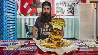 BURGER BARN'S MONSTER BURGER CHALLENGE | TEXAS EP.2 | BeardMeatsFood