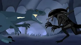 Indoraptor vs Xenomorph | DinoMania - Monster Battle