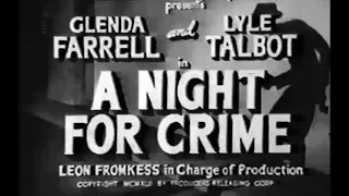 Crime Mystery Movie - A Night for Crime (1943)