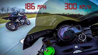 Kawasaki Ninja H2 vs BMW S1000RR - PURE ADRENALINE Максимальная скорость +200 MPH +330 KM / H