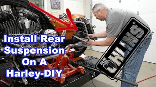 How To Install Ohlins Rear Suspension On A Harley Davidson Motorcycle