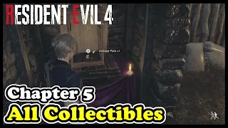 RE4 Remake Chapter 5 All Collectibles (Treasures - Castellans - Weapons)