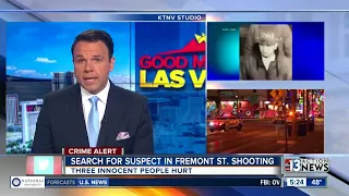 Police searching for suspect in Fremont Street shooting