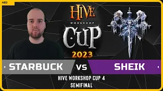 WC3 - [RDM] Starbuck vs Sheik [UD] - Semifinal - Hive Workshop Cup 4