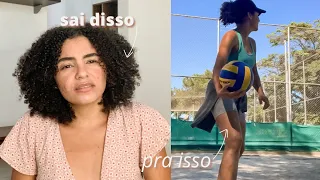 comecei a jogar vôlei pós-cirurgia, fiz escalda-pés, testei produtos & mais