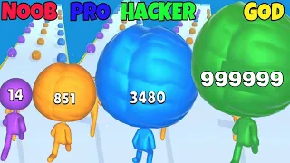 NOOB VS PRO VS HACKER VS GOD in Big Brain Run update 2024