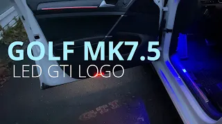VW GOLF MK7.5 - GTI LOGO LED / EINBAU und CODIERUNG