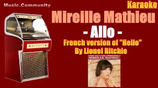 karaoke - Mireille Mathieu - Allo (French version of "Hello" by Lionel Ritchie)