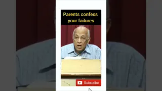 Parents confess your failures (By: Ps.Zac Poonen)#Sermonclip #zacpoonen #cfc #shorts #viral #reels